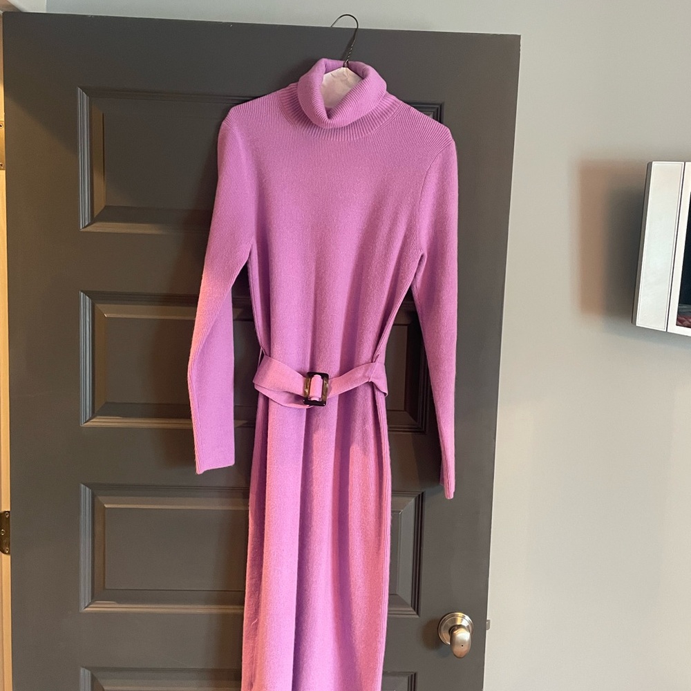 Ann Taylor Lavender Long Sleeve Dress